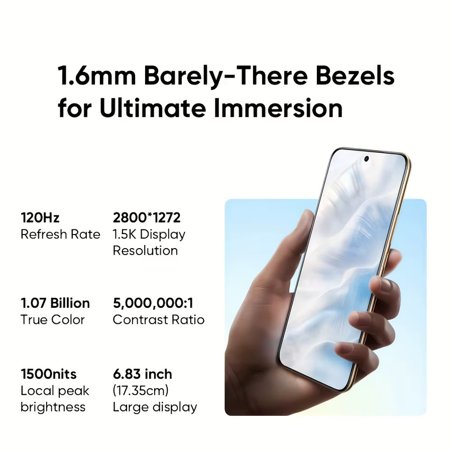 realme 14 Pro Smartphone 5G in Weiß mit 6000mAh Akku, 45W Ladung, 50MP IMX882 OIS Kamera, Dimensity 7300 und 120Hz gebogenem Display (EU-Version) - Bild 2