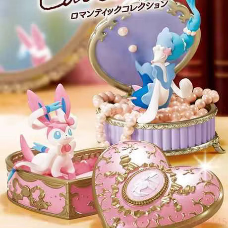 Re-Ment Pokemon Romantische Sammlung Figurenset mit Ashirene, Nymphia, Nyahoja, Purin, Alola Rokon, 6er Set - Bild 3