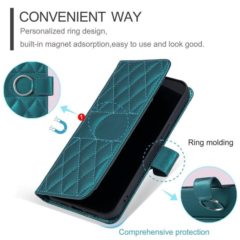 Luxus Flip Wallet Case aus PU Leder mit Kartenfächer und Standfunktion für OPPO A77 5G, A77, A77S, A38, A40, A60, A80, A93, A93S, K12X in Grün - Bild 4