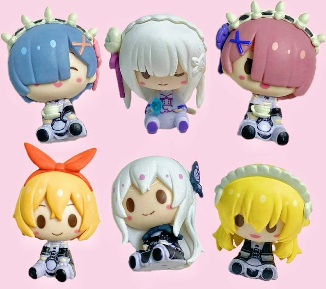 Bandai Re:Zero Actionfigur, 6-teiliges Set, Kunststoff, Bunt / Mehrfarbig - Bild 1