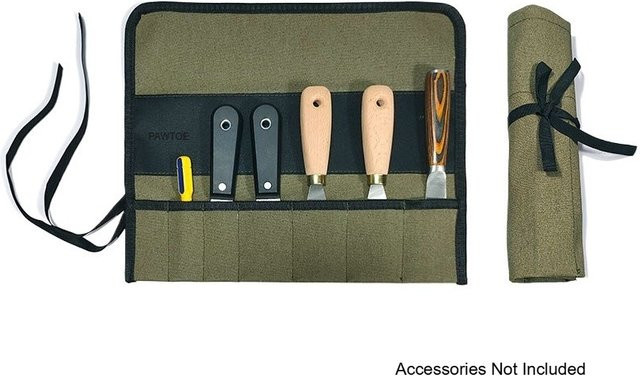 Heavy Duty Roll Up Werkzeugtasche aus Oxford-Gewebe in Grün B/T/H: 31,0 x 27,0 cm - Bild 1
