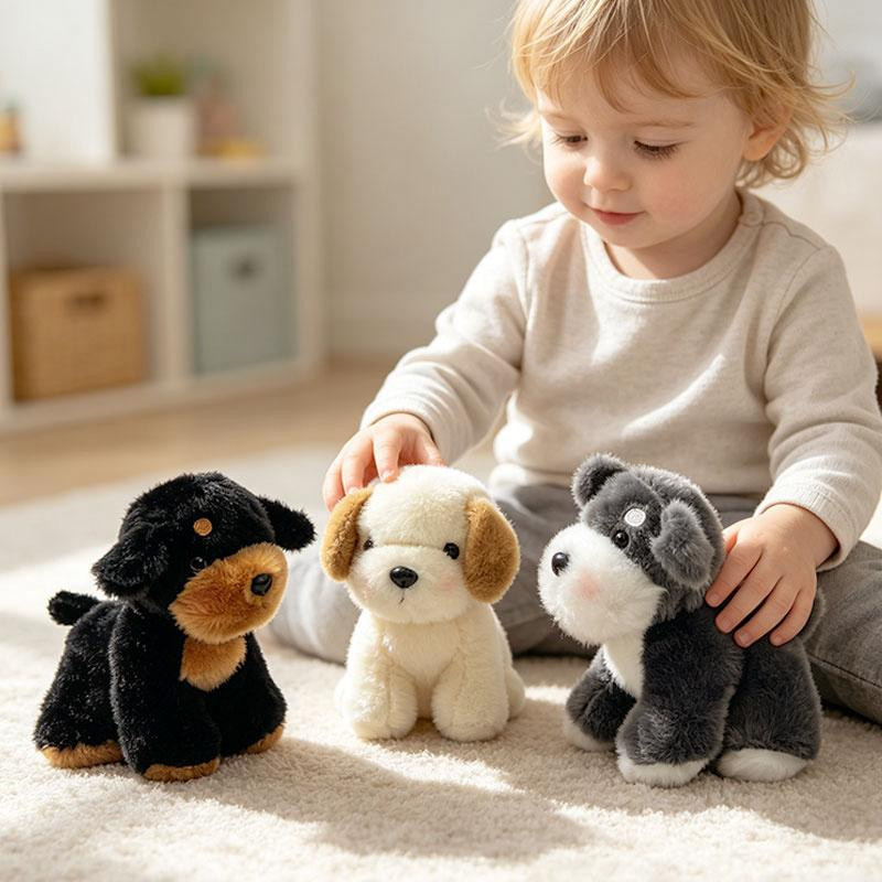 Corgi, Schnauzer, Shiba Inu, Pudel, Bulldogge, Jagdhund-Puppe, Plüschtier, 15cm, ab 0 Jahren - Bild 2