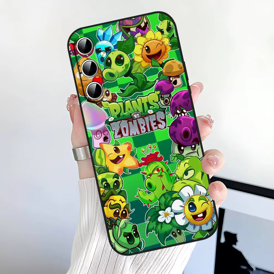 Plants Vs. Zombies Soft Cover Handyhülle für Samsung Galaxy S21 S22 S23 S24 S25 S26 Ultra FE Plus 5G A52S in Multicolour - Bild 2