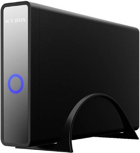 ICY BOX Festplattengehäuse IB-382H-C31 für 3,5 Zoll und 2,5 Zoll Festplatten mit USB-C in Schwarz und Blau - Bild 2