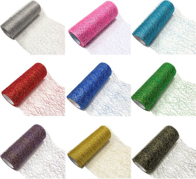 Tüll Stoff Rolle in Gold und Silber für Tutu Röcke und Partydekoration, Breite: 15 cm, Länge: 9 Yards - Bild 1