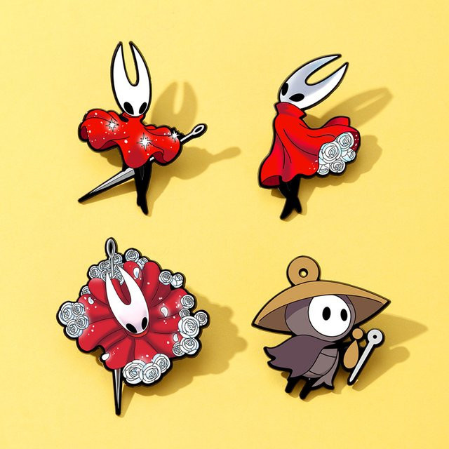 MINISO Brosche, Cartoon Menschliches Skelett, Emaille, Metall, 4 Stück - Bild 1
