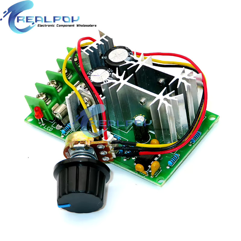 REALPOY PWM DC Motor Drehzahlregler Hochleistungs Antriebsmodul 10-60V 20A - Bild 2