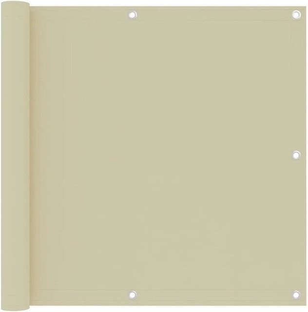 vidaXL Balkon-Sichtschutz aus Oxford-Gewebe in Creme, B: 90 cm, H: 500 cm - Bild 1