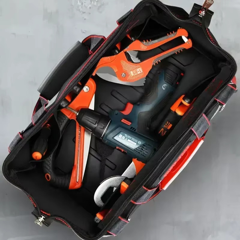 Delixi Multifunktionale Werkzeugtasche aus wasserdichtem Oxford-Stoff mit großer Kapazität - Bild 2