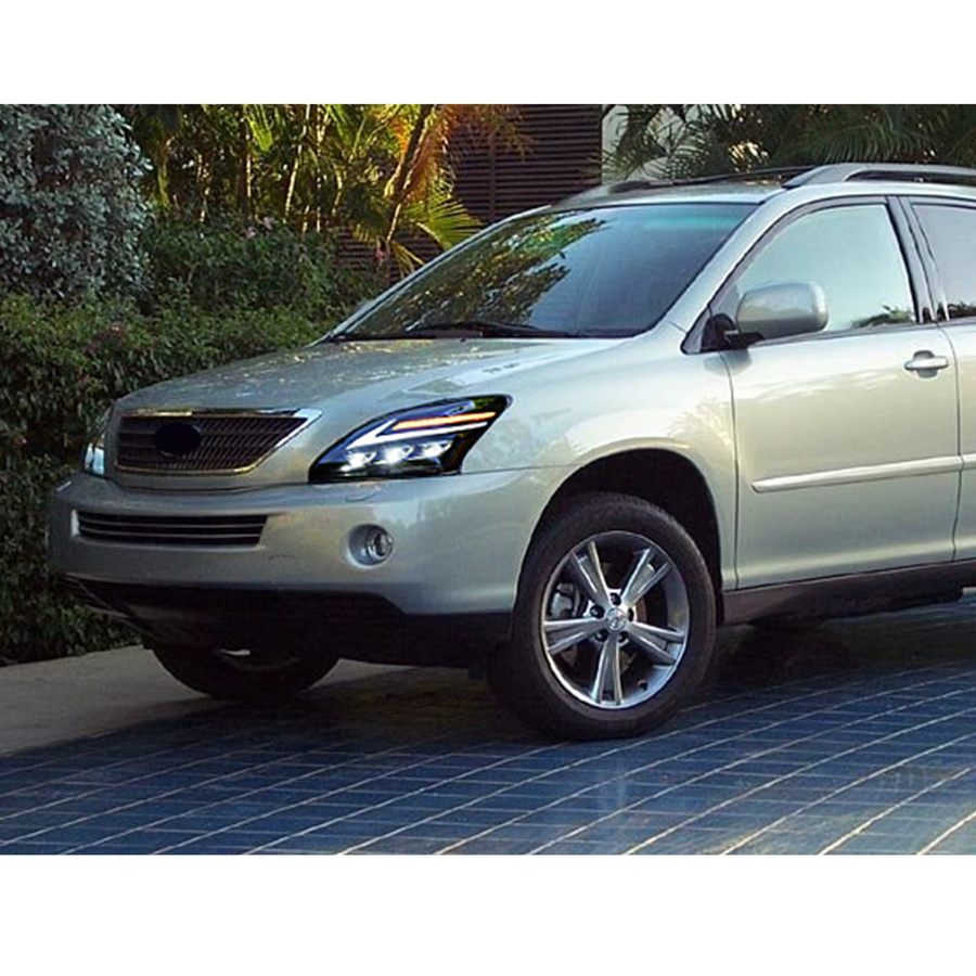 LED-Scheinwerfer mit DRL-Projektor und sequentiellen Blinkern für Lexus RX330 RX350 RX400h (2004–2009) - Bild 4