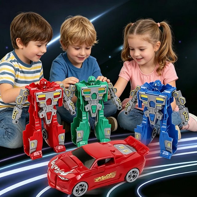 Hot Toys Deformationsroboter Feuerwehrfahrzeug, ferngesteuert, ab 3 Jahre - Bild 1
