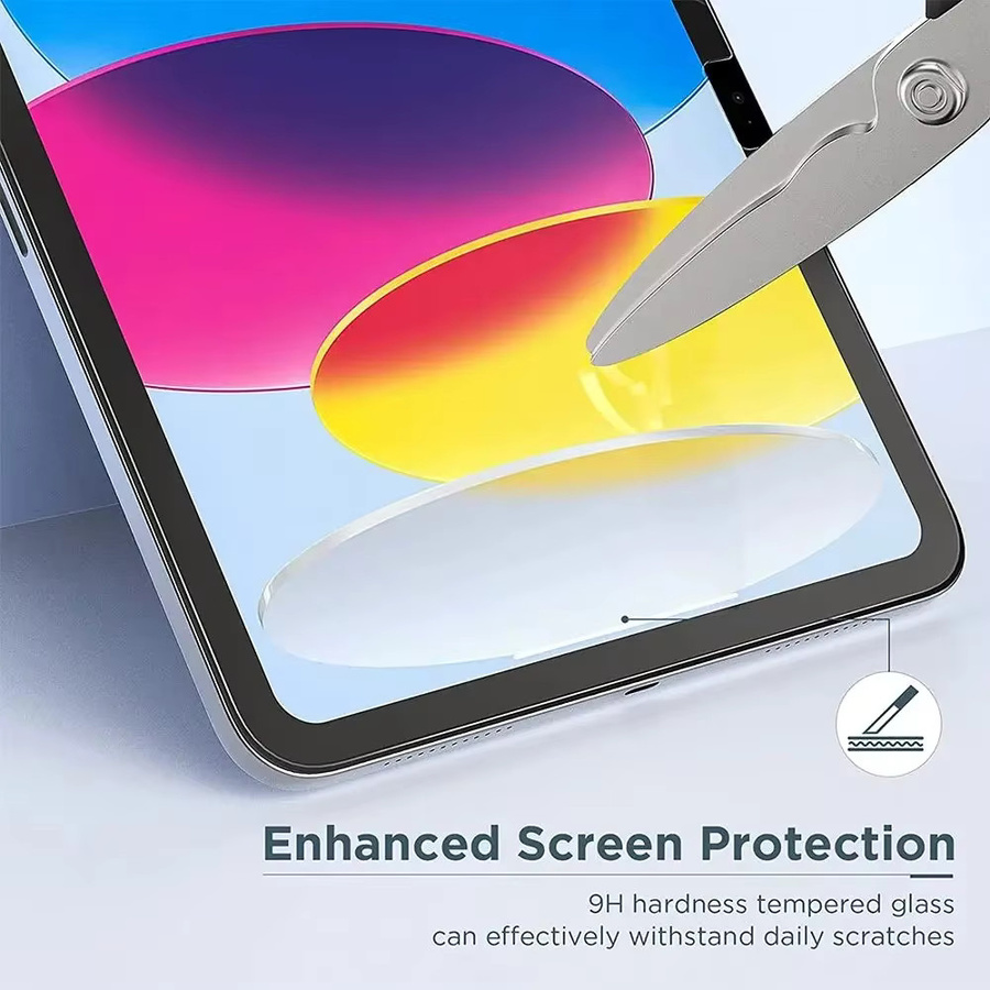 2er-Set Apple iPad Air 11 Zoll Displayschutzfolie aus gehärtetem Glas, 9H HD Schutzfolie, transparent - Bild 4