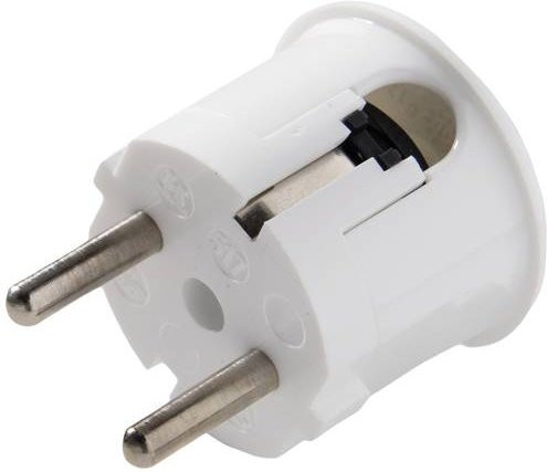 Martin Kaiser Schutzkontakt-Winkelstecker aus Polyamid in Kalkweiß IP20 - Bild 1