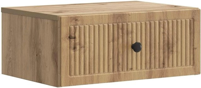 vidaXL Nachttisch Artisan-Eiche in Braun aus Holzwerkstoff, B/T/H: 49 x 34,5 x 20 cm - Bild 1