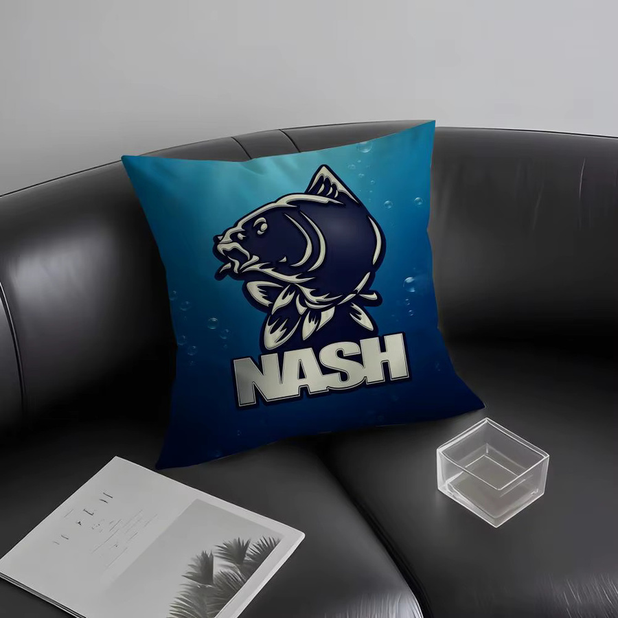N-Nash Fishing Brand Kissenbezug aus ultraweichem Stoff mit verdecktem Reißverschluss, Schwarz und Blau, B/T/H: 30 x 30 x 30 cm - Bild 3