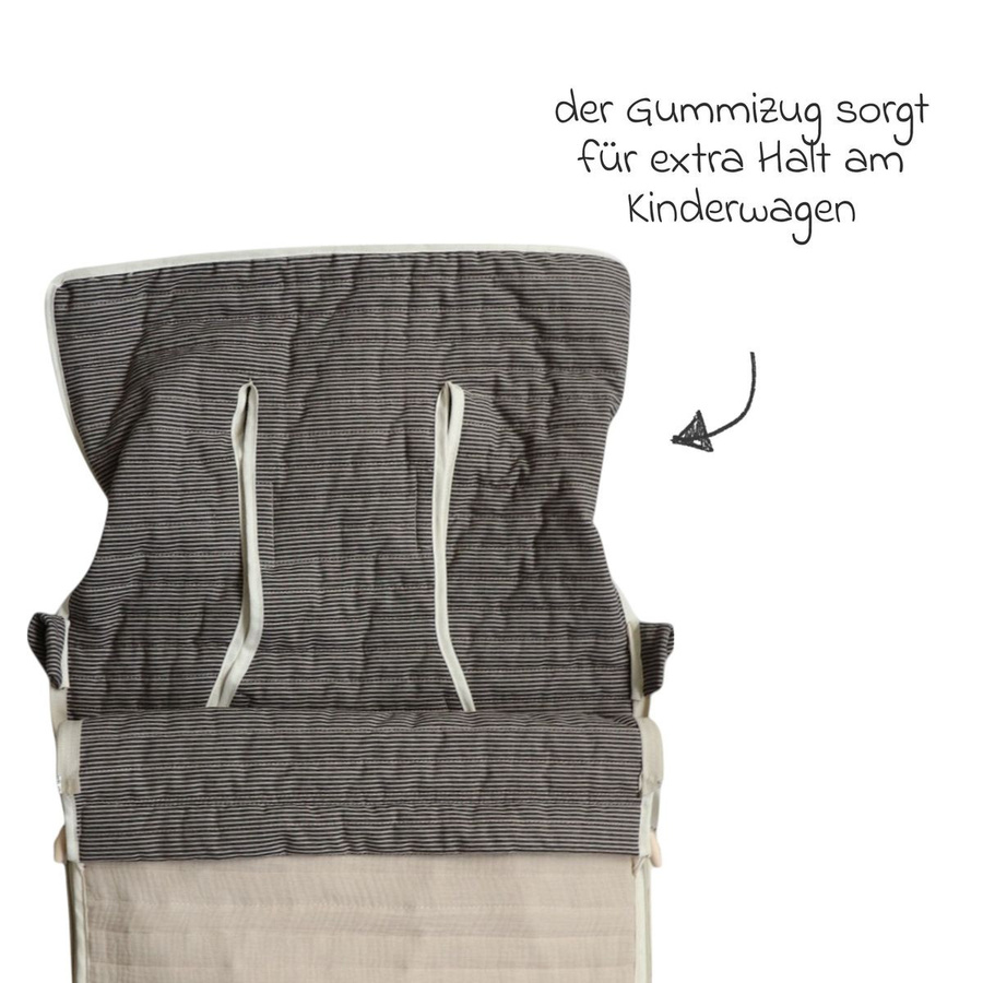 Kaiser Sommerfußsack Windy aus Muslin in Beige - Bild 5