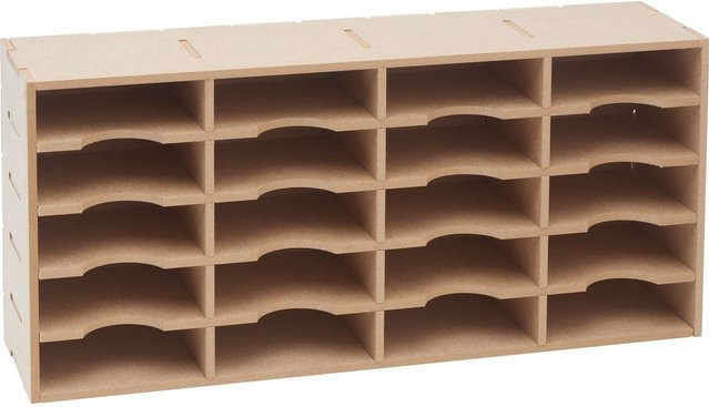 VBS Stempelkissen-Box Flexio mit 20 Fächern in Beige und Braun - Bild 1