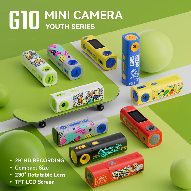 Lenovo G10 Lippenstift-CCD 2K Mini-Daumenkamera Actionkamera mit HD-Weitwinkel in Blau - Bild 2