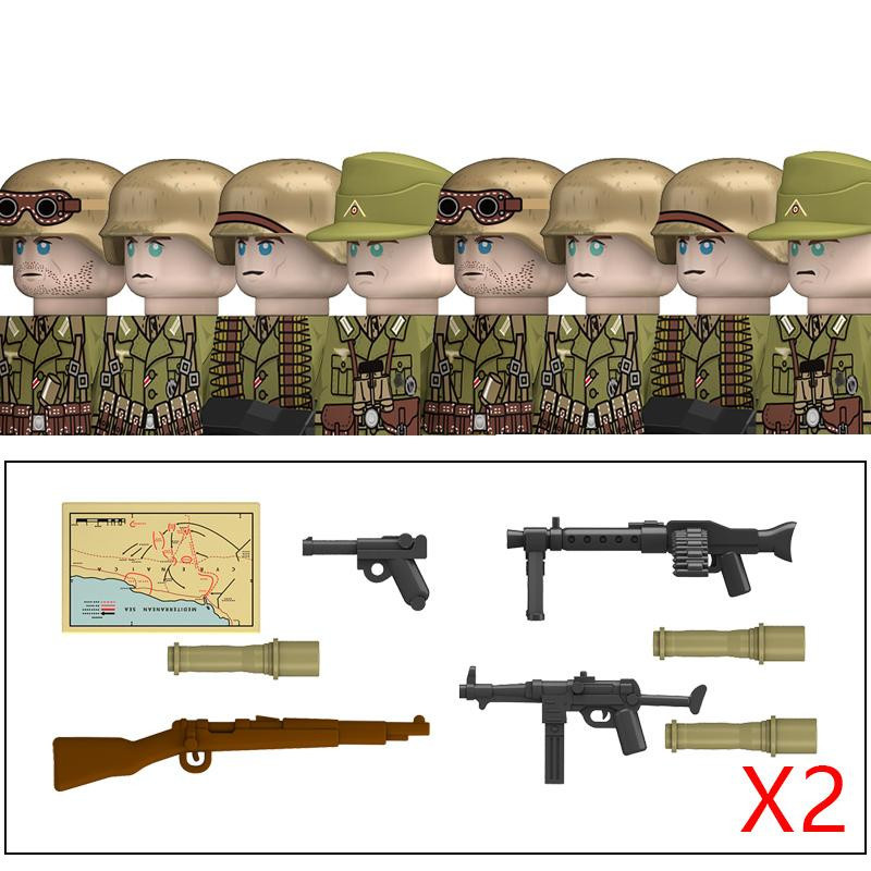 Yiran Toy Militär WW2 Bausteine Soldaten Infanterie Spielzeug - Bild 2