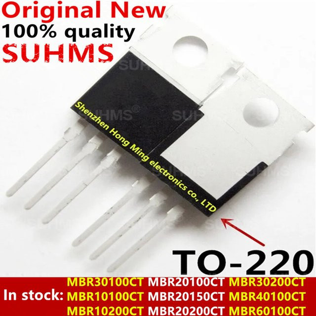 10 Stück MBR-Serie Mikrocontroller-Bauteile in Schwarz - Bild 1