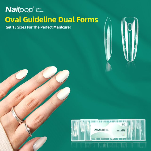 Nailpop Nagel-Dualformen, 150 Stück, 15 Größen - Bild 1