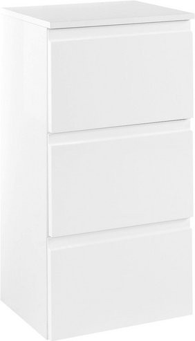 HELD MÖBEL Unterschrank Cardiff in Weiss, Wandmontage mit Soft-Close-Türen und Schubladen, B/H/T: 40 x 79 x 35 cm - Bild 1
