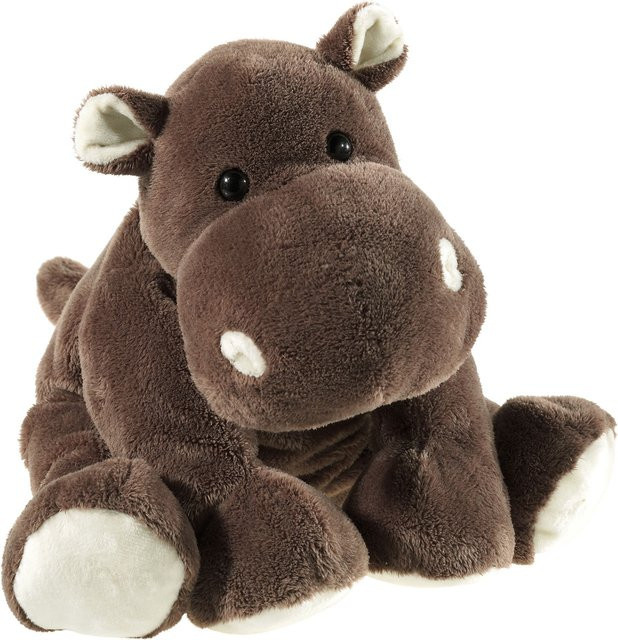 MISANIMO Hippo sitzend, Plüsch / Textil, Braun - Bild 1