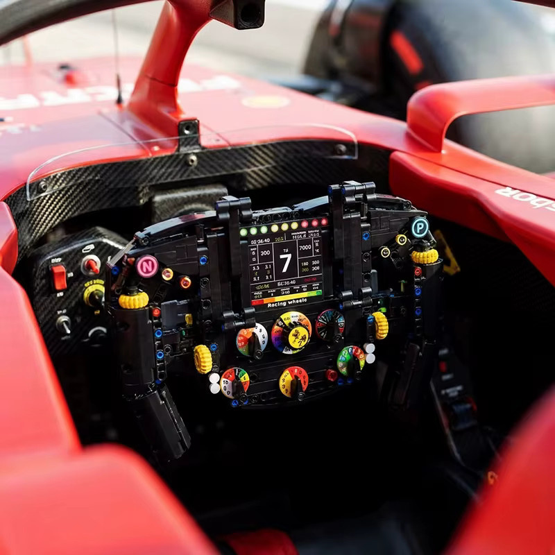MENBIS Technische Bausteine Formel-Rennfahrzeug Lenkrad-Maschine, 800 Teile - Bild 2
