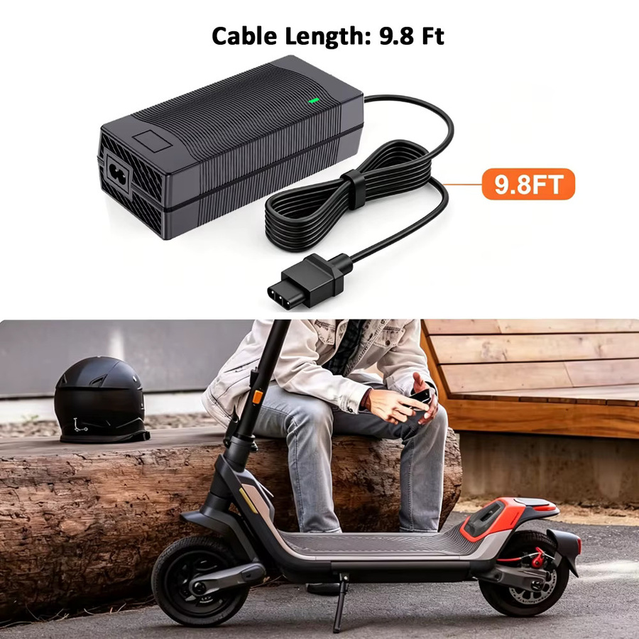 NIU Akku-Ladegerät AC-Adapter 53,5V 2A für KQi Air, KQi Air X, KQi3, KQi Pro, KQi Sport, KQi Max, KQi2 Pro und KQi1 Pro in Schwarz - Bild 6