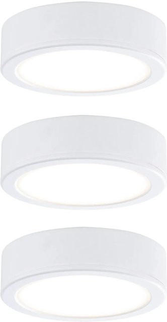 Paulmann Möbel Set Pukk LED Unterbauleuchten in Weiß, 3x3W, 2700K Warmweiß, Selbstklebend - Bild 1