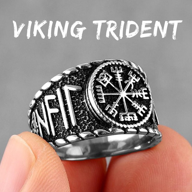 YIRAN Jewelry Herrenring Edelstahl, Weiß, Größe 11 - Bild 1
