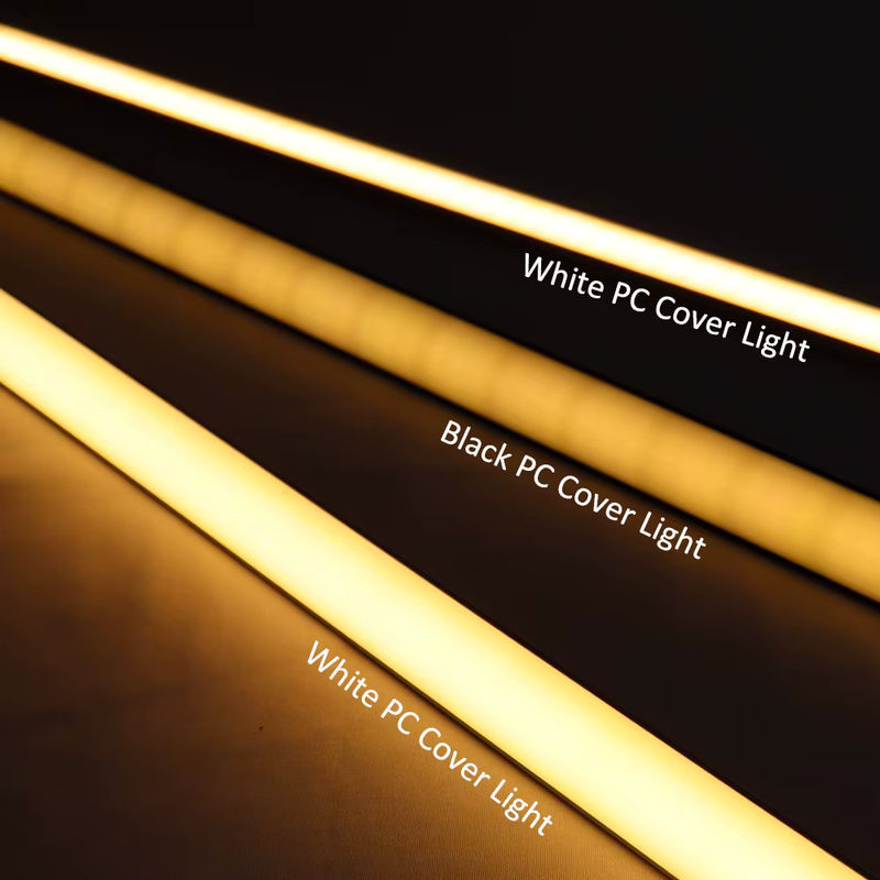 CENFAYA LED Aluminiumprofil Set für 5050 und 2835 LED-Streifenleuchten in U-Form mit Abdeckung in Weiß oder Schwarz, Länge pro Stück: 0,5 m - Bild 2