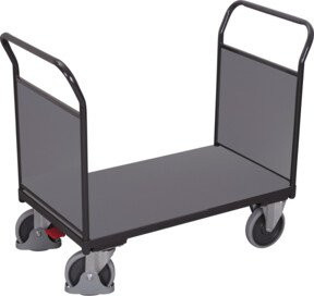 Cordes Doppel-Stirnwandwagen aus Holz in Anthrazit RAL 7016, B/T/H: 139,0 x 80,0 x 101,5 cm - Bild 1