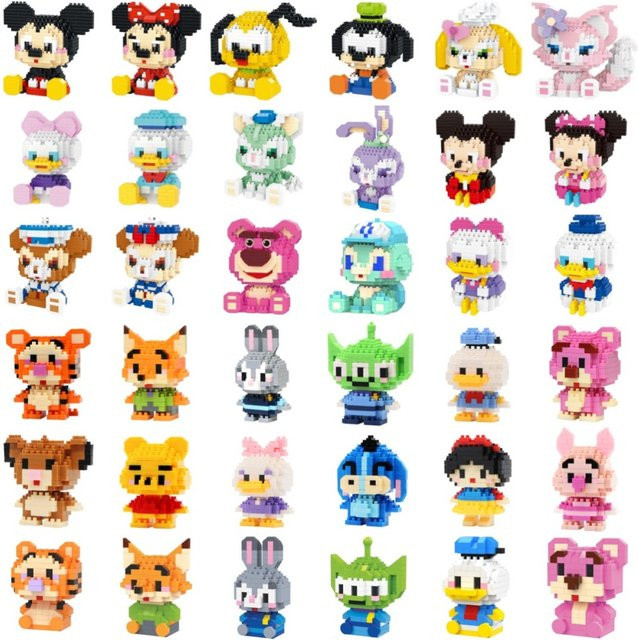 Disney Anime Kawaii Cartoon Mini Action Kinderfiguren, Bausteine - Bild 1