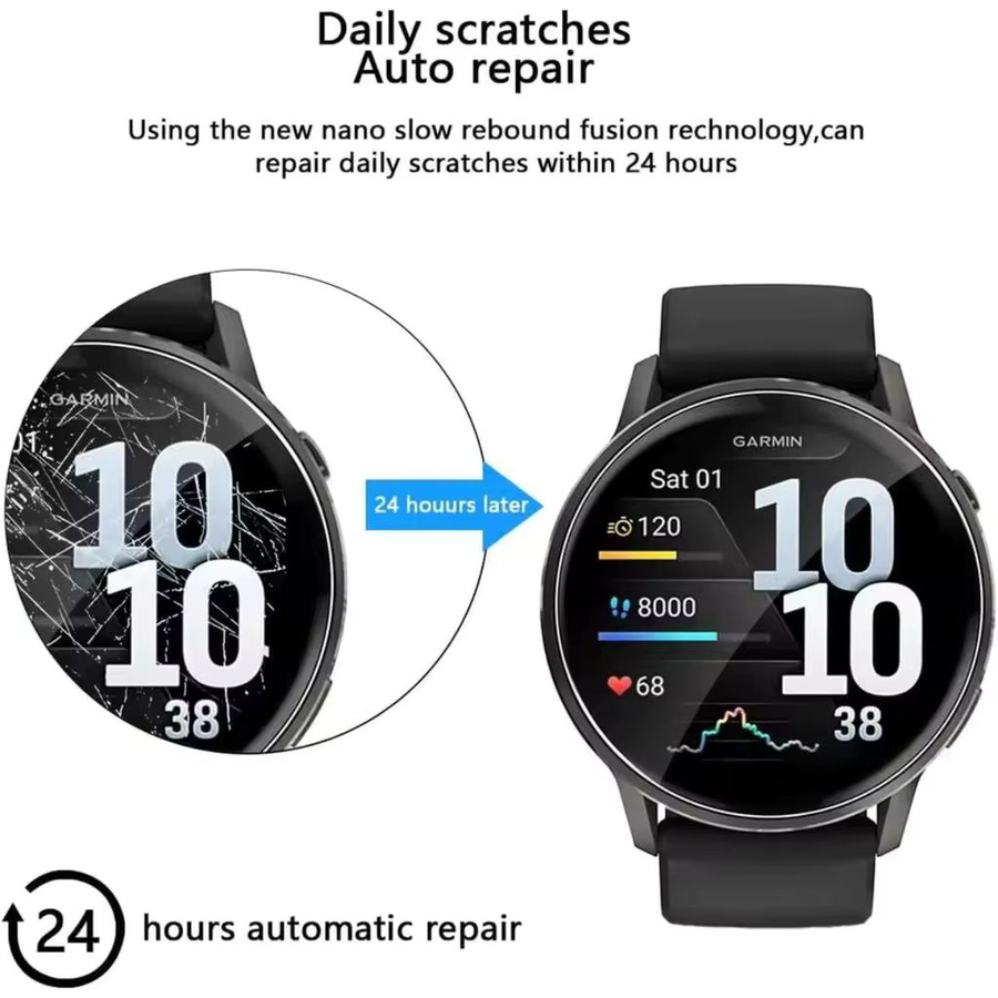 FancyWrist Displayschutzfolie Garmin Venu, Silikon, transparent, Unisex - Bild 3
