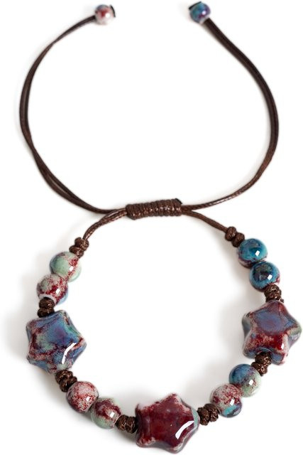 Armband Stern, Keramik, Perle, Bunt, Damen - Bild 1