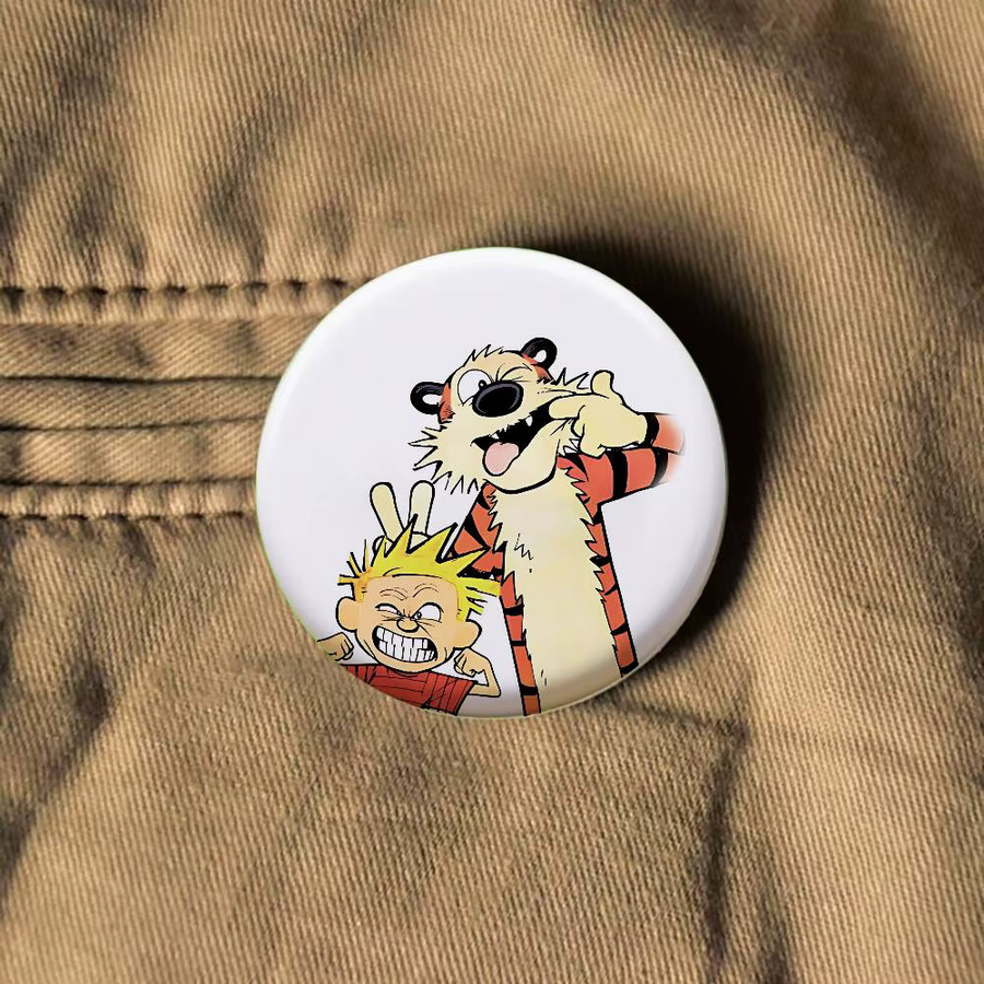 52TOYS Brosche Calvin und Hobbes, Abzeichen, Unisex - Bild 3