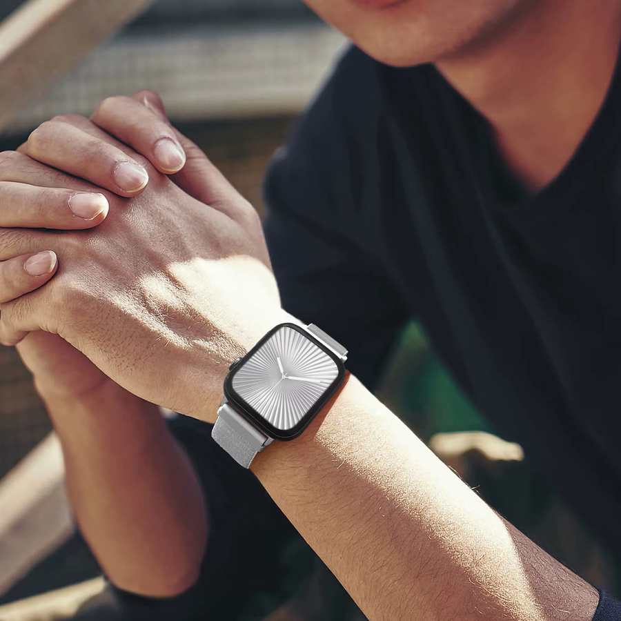 Apple Uhrenarmband Nylon, Schwarz, Unisex - Bild 2