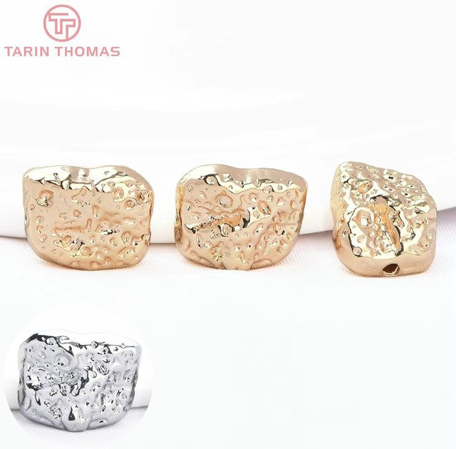 TARIN THOMAS Armband Perlen, Messing, Gold, Unregelmäßige Spacer, Unisex - Bild 1