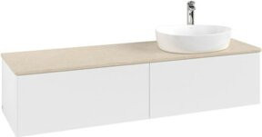 V&B Waschtischunterschrank Antao ohne Frontstruktur in Weiß, B/T: 160 x 50 cm - Bild 1