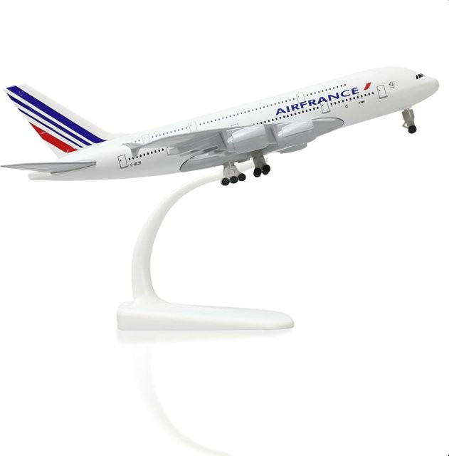 ZOCO Air France A380 Flugzeugmodell, Metall, 20cm - Bild 1
