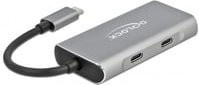 Delock 63260 USB-C Multiport Hub mit 4 Ports USB 3.2 Gen 2 in Grau - Bild 1
