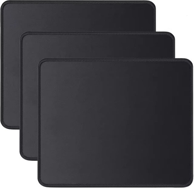 Mairuige Mauspad in Schwarz, rutschfestes Gummi-Desktop-Pad für Büro und Gaming - Bild 1