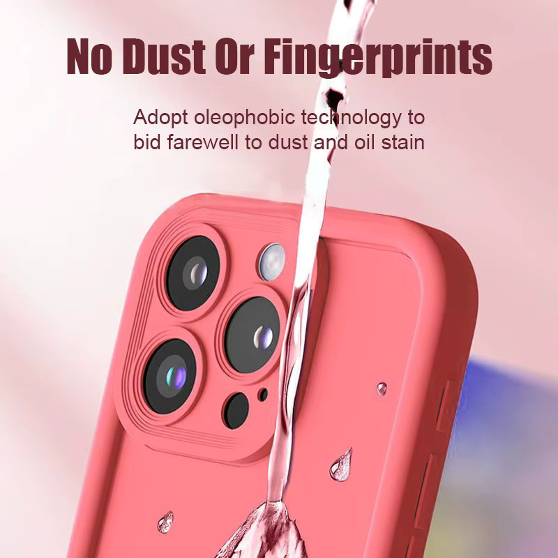 Stoßfeste iPhone Schutzhülle von VRNOEI in Pink für iPhone 17 bis iPhone 11 Modelle - Bild 1
