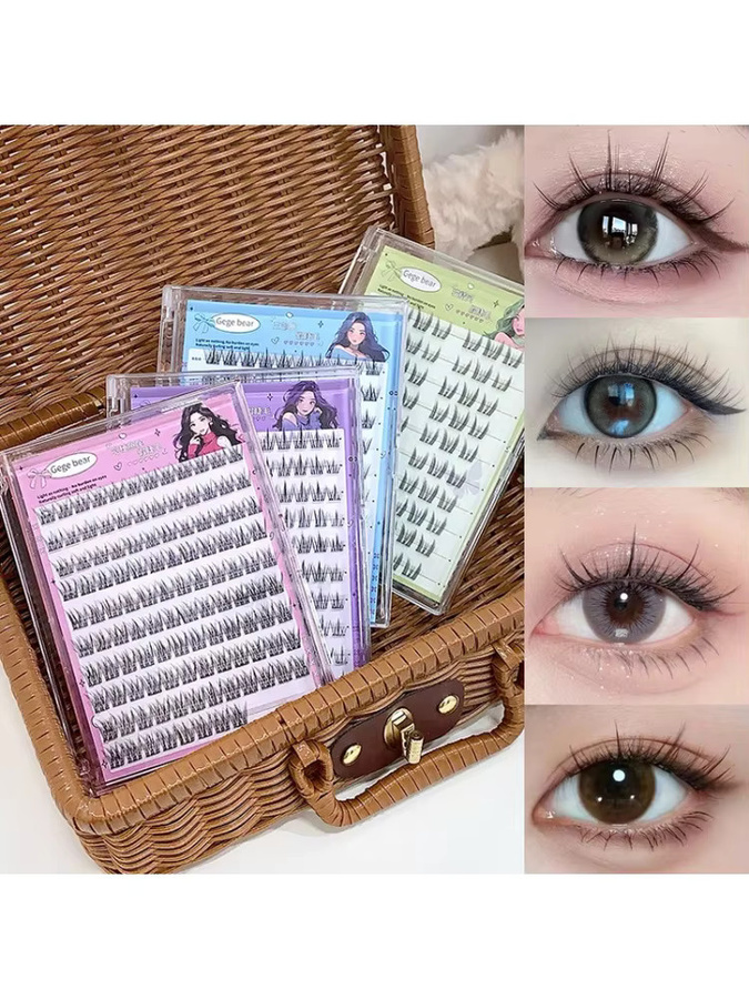 CNKESS Künstliche Wimpern, Natürlich, Purple - Bild 4