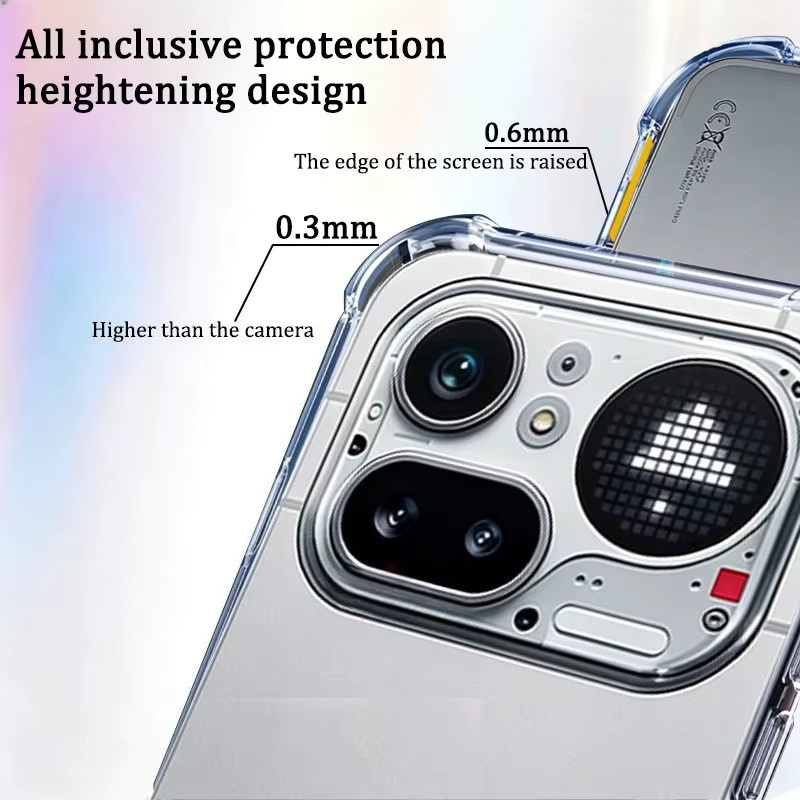 Transparentes Silikon-Softcase als Handyschutzhülle für Nothing Phone 2a Plus und CMF Phone 1 Pro - Bild 2