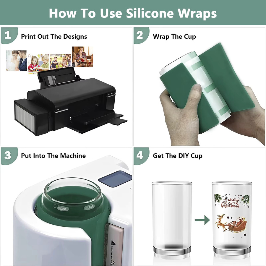 3 Stück flexible Silikon-Tassenverpackungen für thermische Sublimationsmaschinen und Gläser - Bild 4
