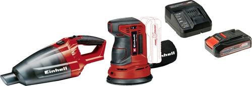 Einhell Power X-Change Akku-Exzenterschleifer Starter Set 18V in Rot mit Ø 125mm - Bild 1