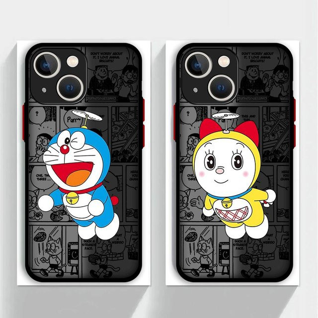 Anime Doraemon Handyhülle für Apple iPhone 15 14 13 12 11 Pro Max Plus Mini XR XS 8 7 6s SE in Multicolour - Bild 1