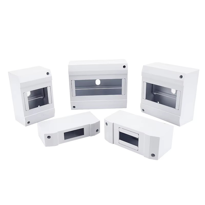 AEVYVKV ABS Schaltergehäuse aus Kunststoff für 1-8P Leistungsschalter und MCB Verteilung, Farbe: Weiß, B/T/H: 16,0 x 13,0 x 6,0 cm - Bild 2
